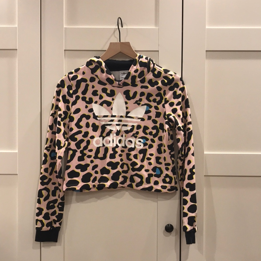 Adidas girl cropped hoodie